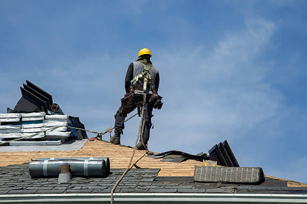 Professional Roofing technician working in Twin Rocks, PA